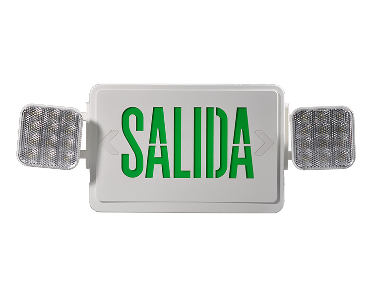 JLEC2GW-SA GREEN LED COMBO-Hätä Salida-merkki