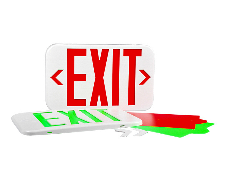 EZXTEU2BCWEM (EZCXTEU2BCWEM) -BI-VÄRIKILÖKOKO-KOKO LED-EXIT-merkki
