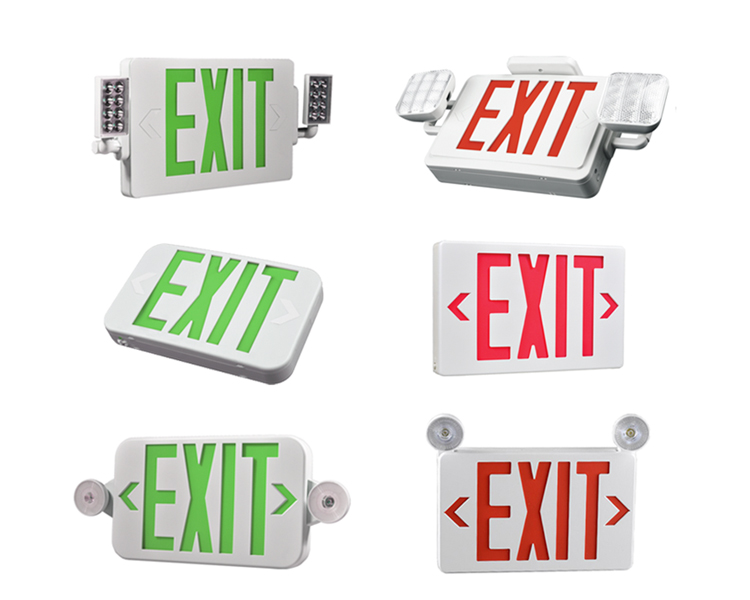 JLECB2RW-New Slim Red Letters Emergency Exit -merkki LED-päät
