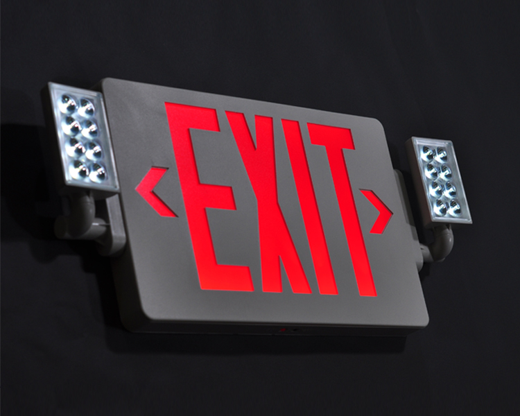 JLECD2RW-NIVERGING FIRE EXIT LIGHT PUNAISET KIRJAT