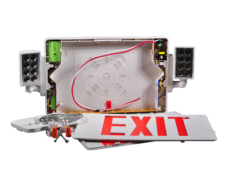 JLECD2RW-NIVERGING FIRE EXIT LIGHT PUNAISET KIRJAT