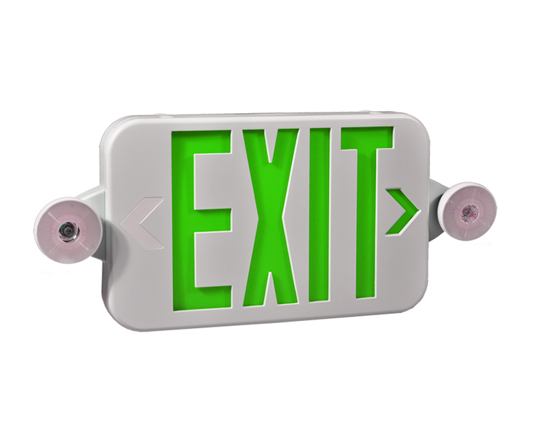 Jlece2GW-New Compact Green Exit Sign