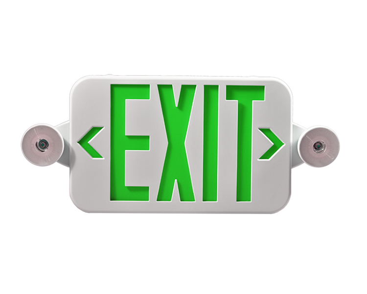 Jlece2GW-New Compact Green Exit Sign
